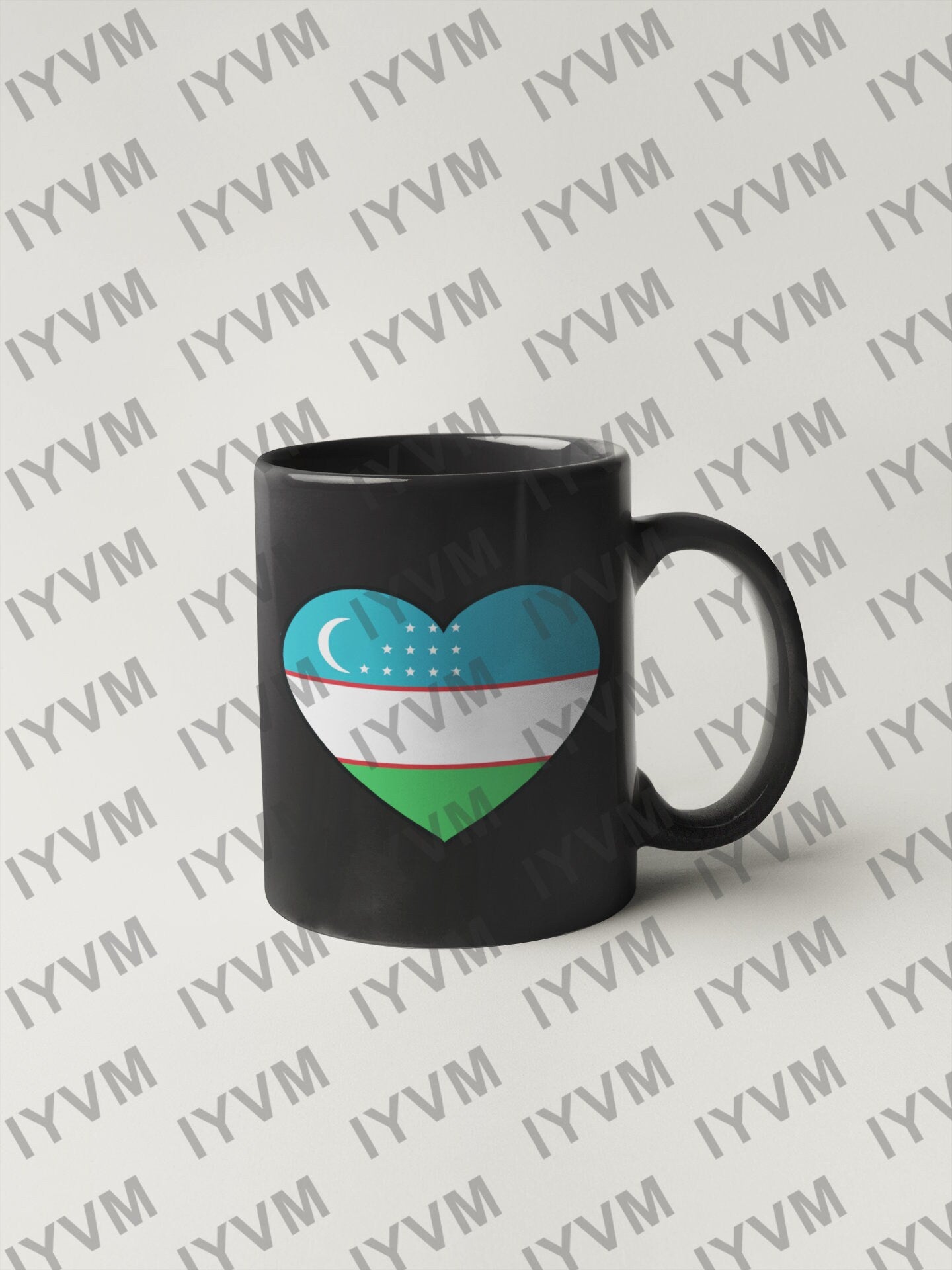 Uzbekistan Flag Heart Sticker Decal / Republic of Uzbekistan / Tashkent / Uzbek / Uzbekistani