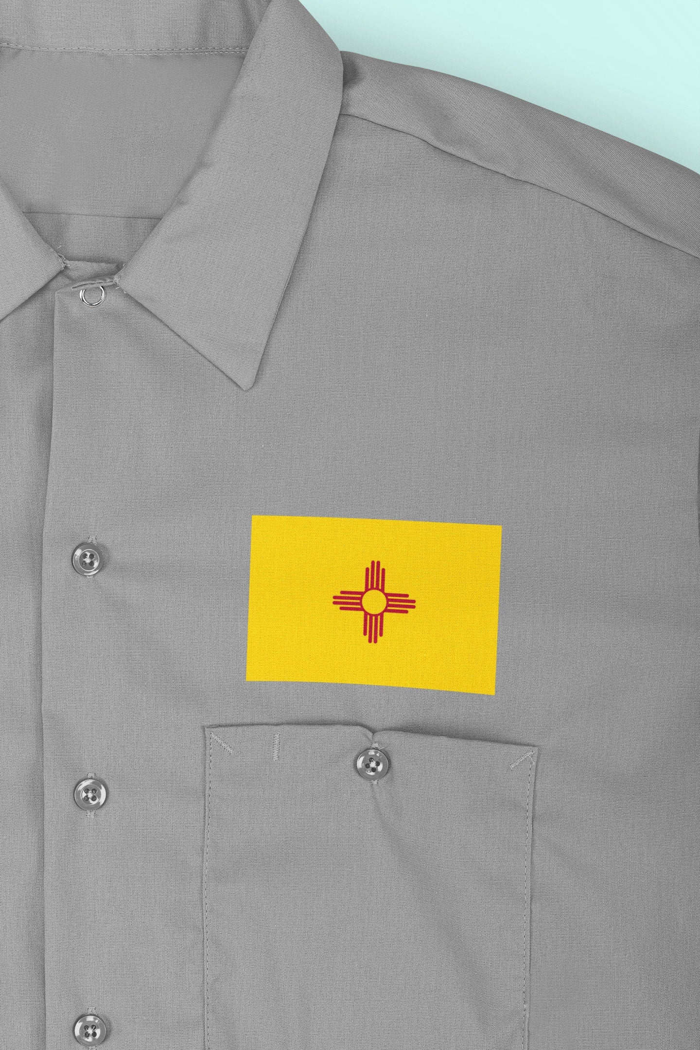 State of New Mexico Flag Iron On Heat Transfer Vinyl HTV  New Mexico State  Santa Fe  The Land of Enchantment  Land of Sunshine