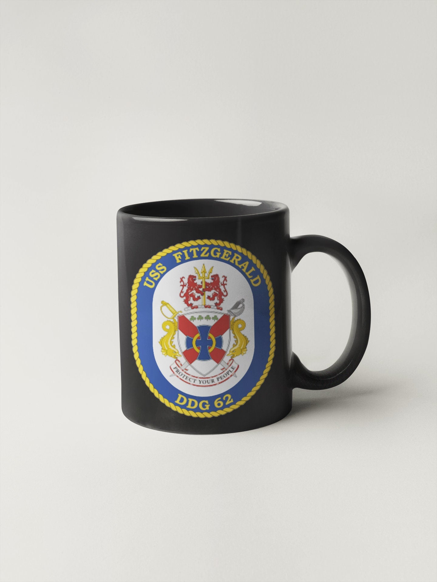 USS Fitzgerald DDG-62 Badge Sticker Decal Arleigh Burke Class Destroyer Car Sticker Bumper Sticker for Car Emblem