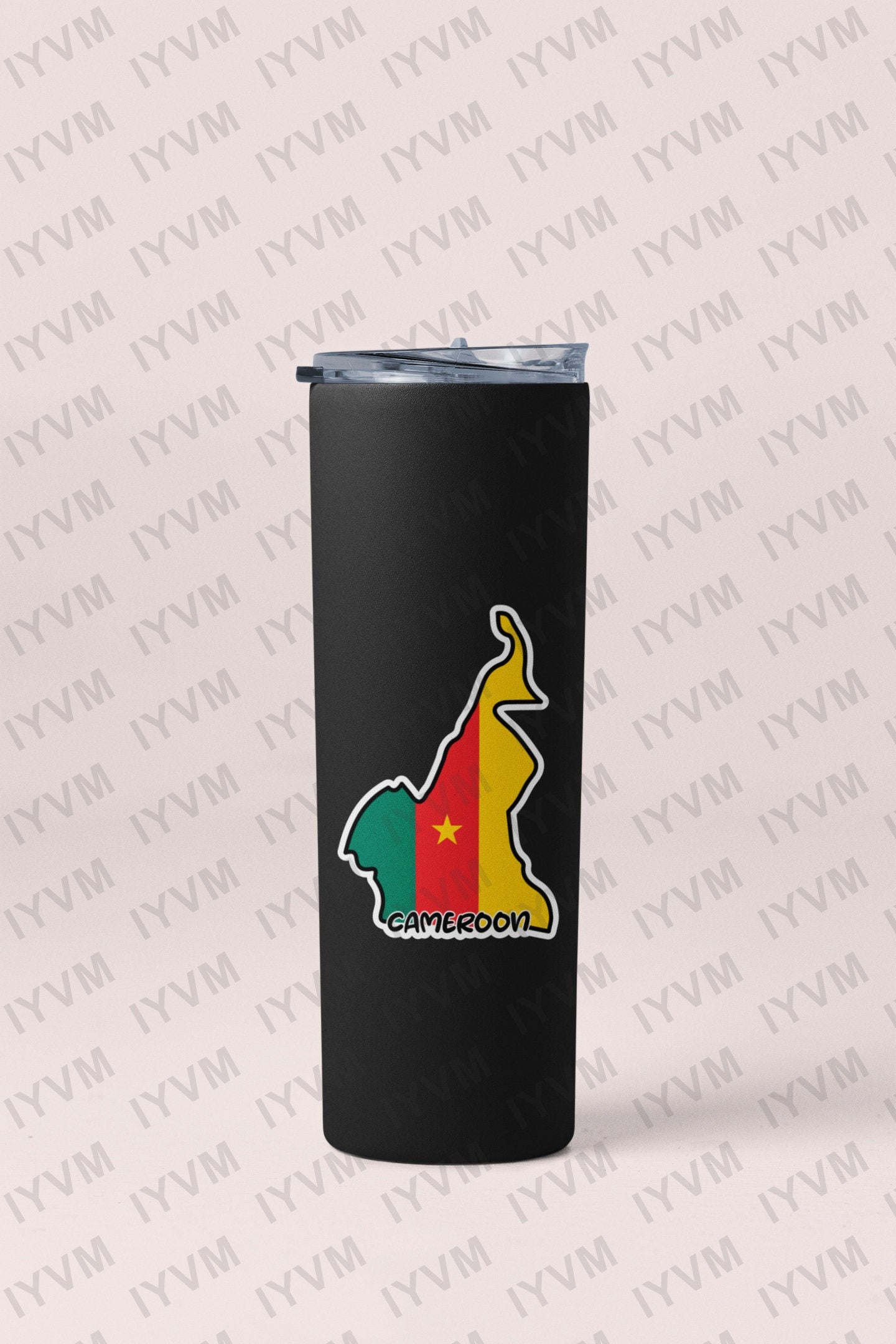Cameroon Map Flag Sticker Decal / Republic of Cameroon / Yaoundé / Paix – Travail – Patrie / Cameroonian