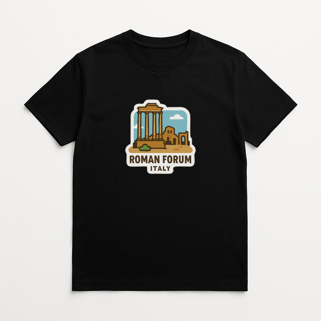 Roman Forum Italy Iron On Heat Transfer Vinyl HTV Die-Cut Symbolic Landmark