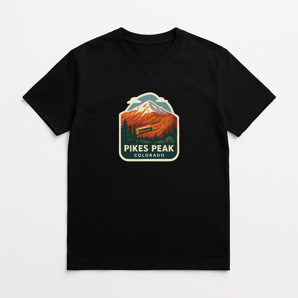 Pikes Peak Colorado Iron On Heat Transfer Vinyl HTV Die-Cut Symbolic Landmark