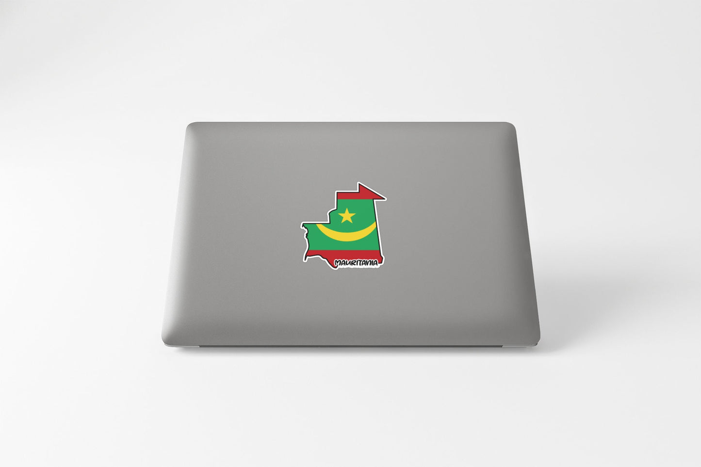 Mauritania Map Flag Sticker Decal