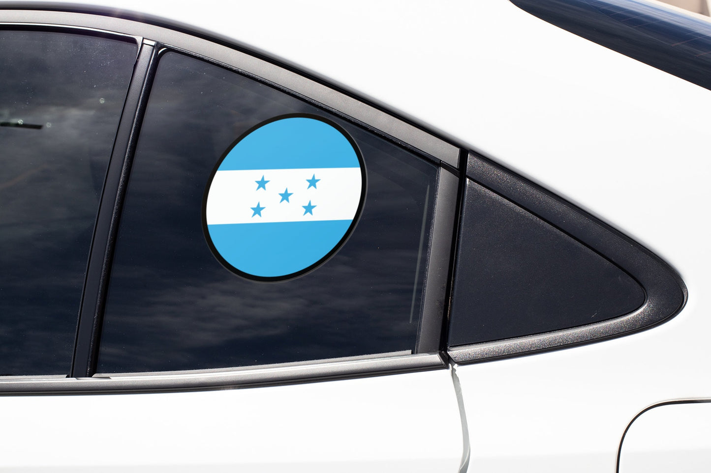 Honduras Flag Circle Sticker Decal