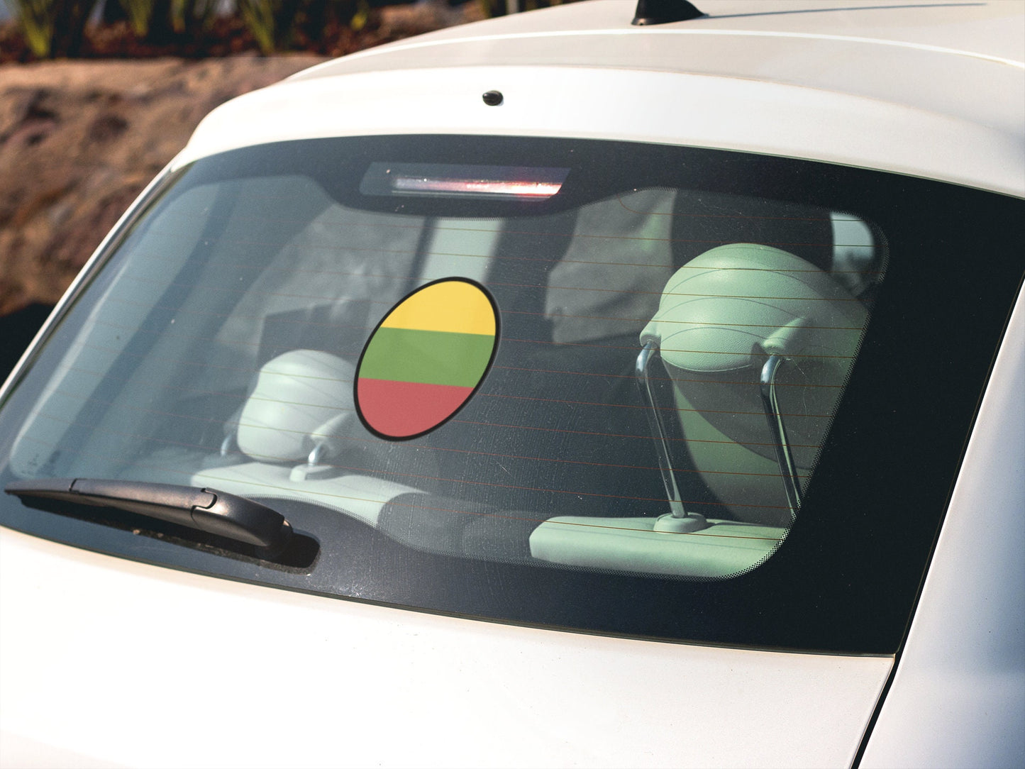 Lithuania Flag Circle Sticker Decal