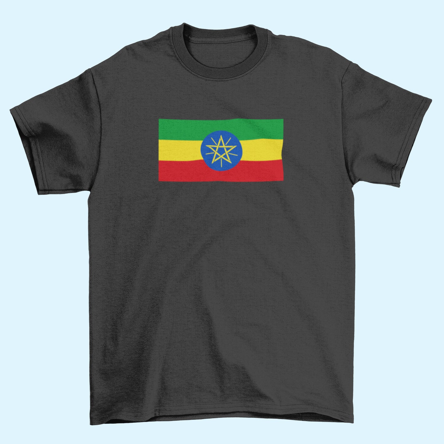 Ethiopia Flag Iron On Heat Transfer Vinyl HTV / Federal Democratic Republic of Ethiopia / Addis Ababa / Ethiopian
