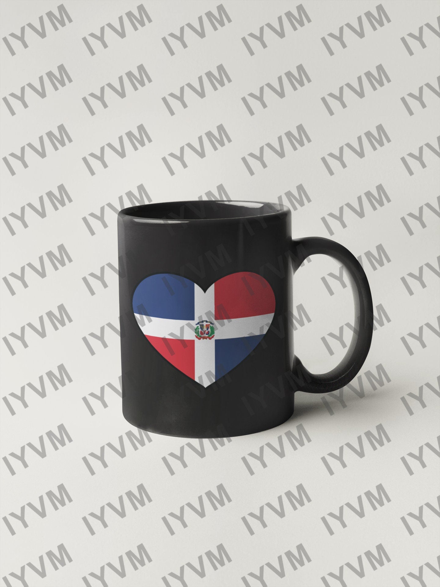 Dominican Republic Flag Heart Sticker Decal / República Dominicana / Dios, Patria, Libertad / Santo Domingo
