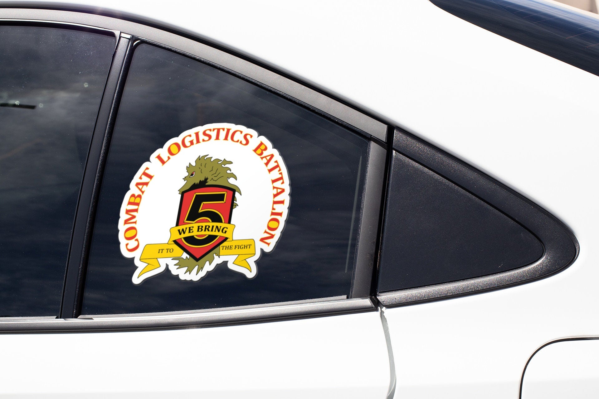 a sticker on the side of a white car