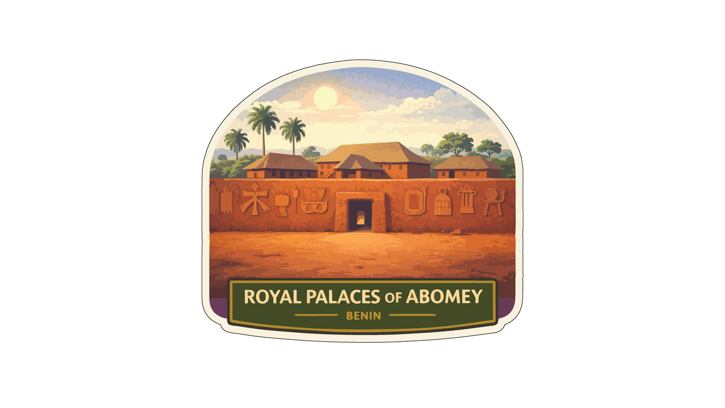 a palace, specifically the Royal Palaces of Abomey, Benin.