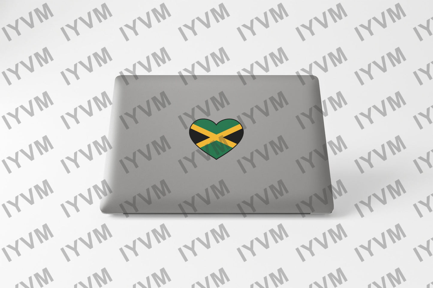 Jamaica Flag Heart Sticker Decal / Jumieka / Kingston / Jamaican / Out of Many, One People