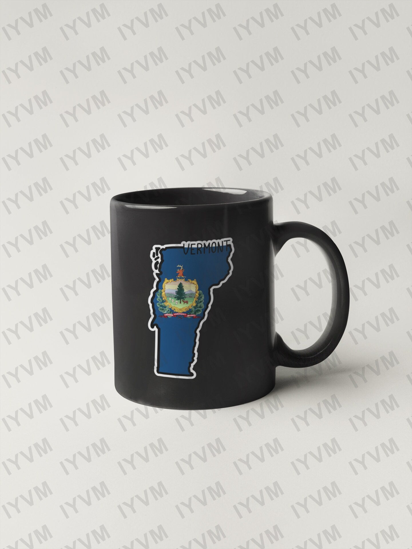 State of Vermont Map Flag Sticker Decal  USA Vermont State  Montpelier  The Green Mountain State