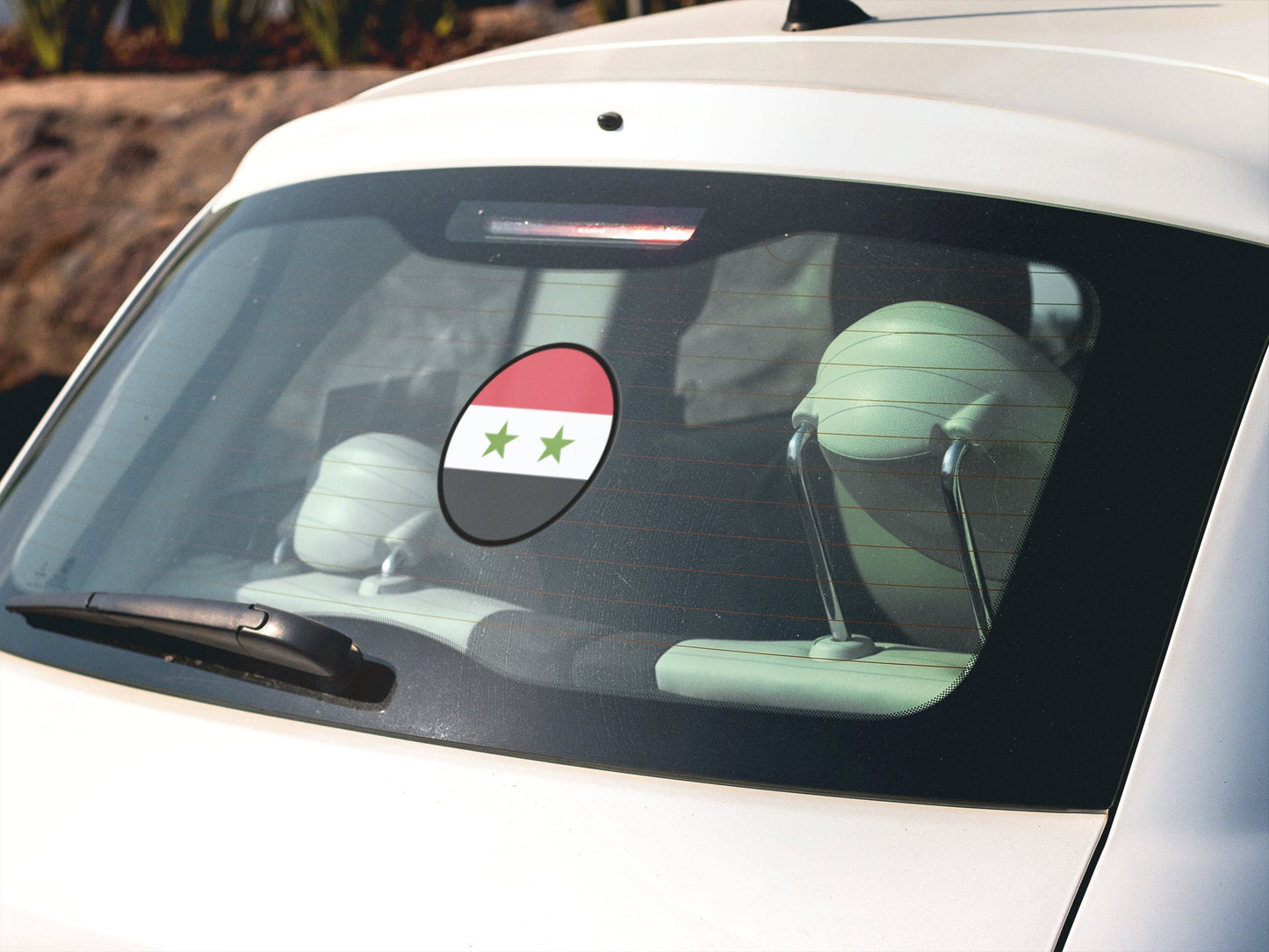 Syria Flag Circle Sticker Decal