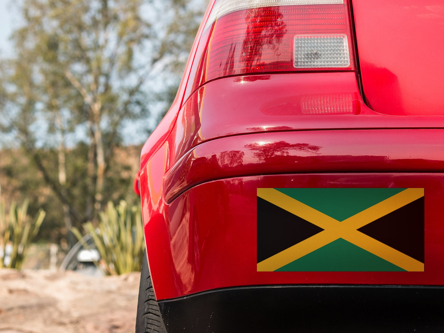Jamaica Flag Sticker Decal / Jumieka / Kingston / Jamaican / Out of Many, One People