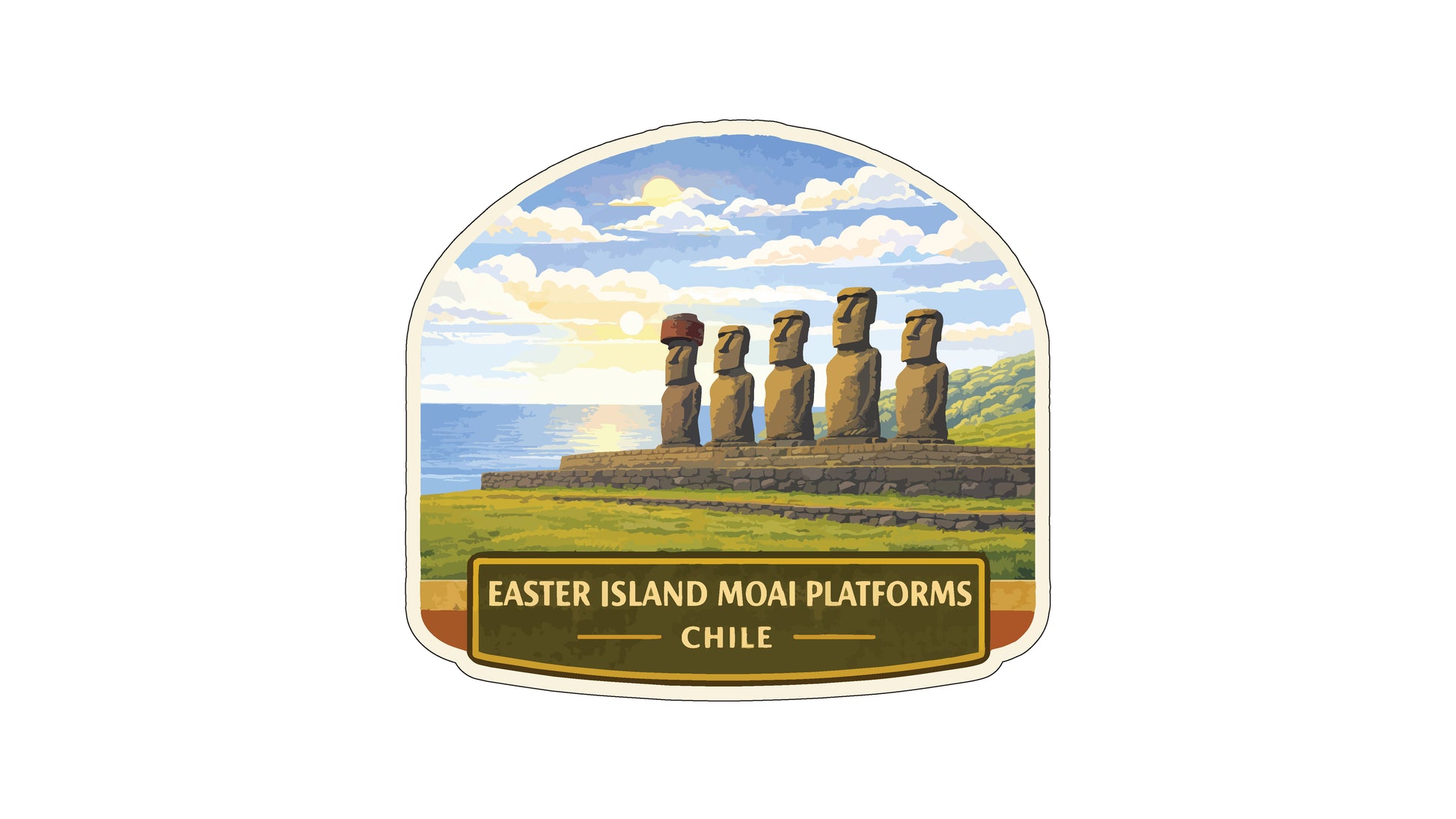 Easter Island Moai Platforms in Chile