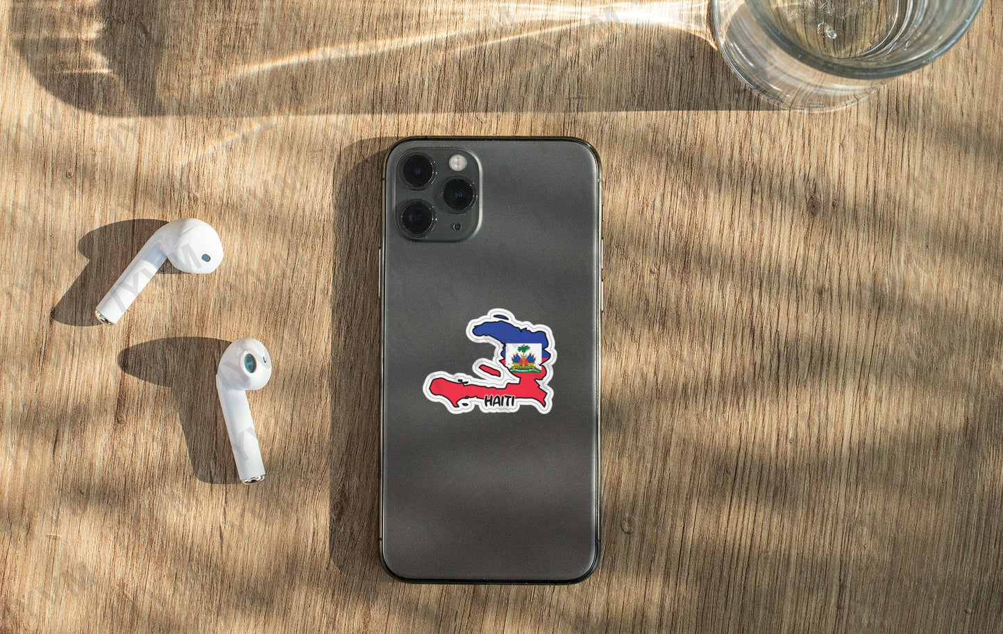 Haiti Map Flag Sticker Decal / Republic of Haiti / Hayti / Liberté, égalité, fraternité / Port-au-Prince / Haitian