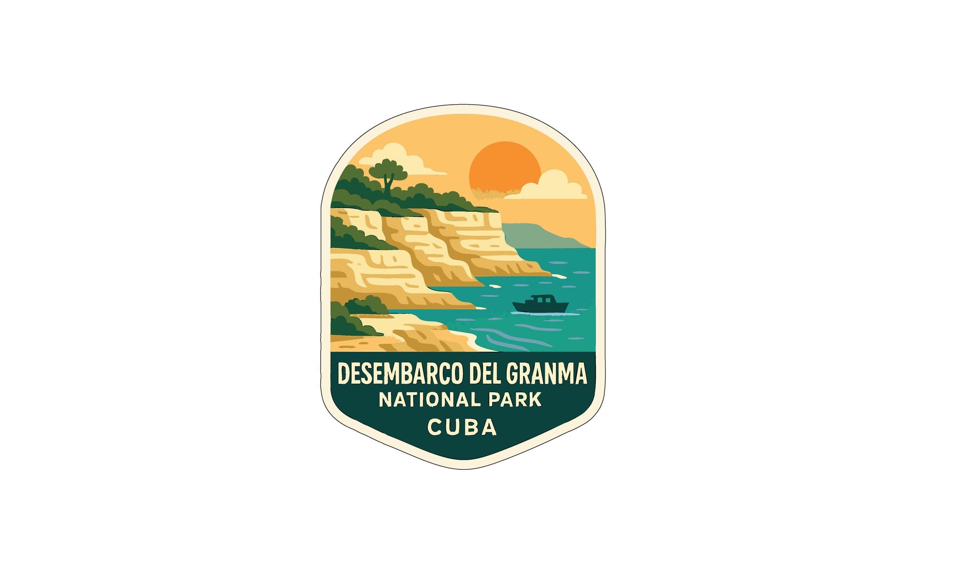 a logo for the Desembarco del Granma National Park in Cuba.