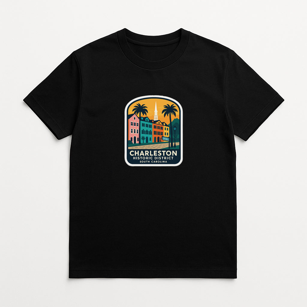 Charleston Historic District Iron On Heat Transfer Vinyl HTV Symbolic Landmark