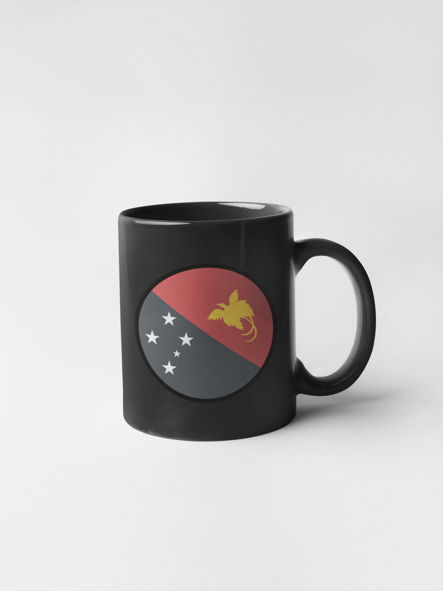 Papua New Guinea Flag Circle Sticker Decal