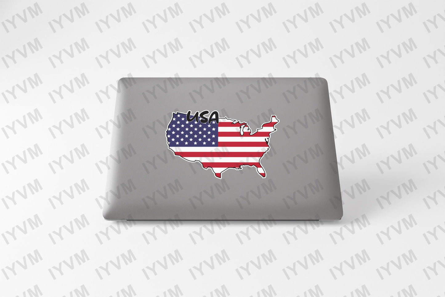 USA Map Flag Sticker Decal / United States of America / In God We Trust / Washington DC / American