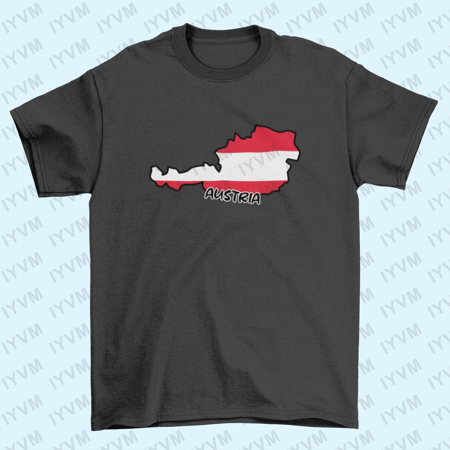 Austria Map Iron On Heat Transfer Vinyl HTV / Vienna / Republic of Austria