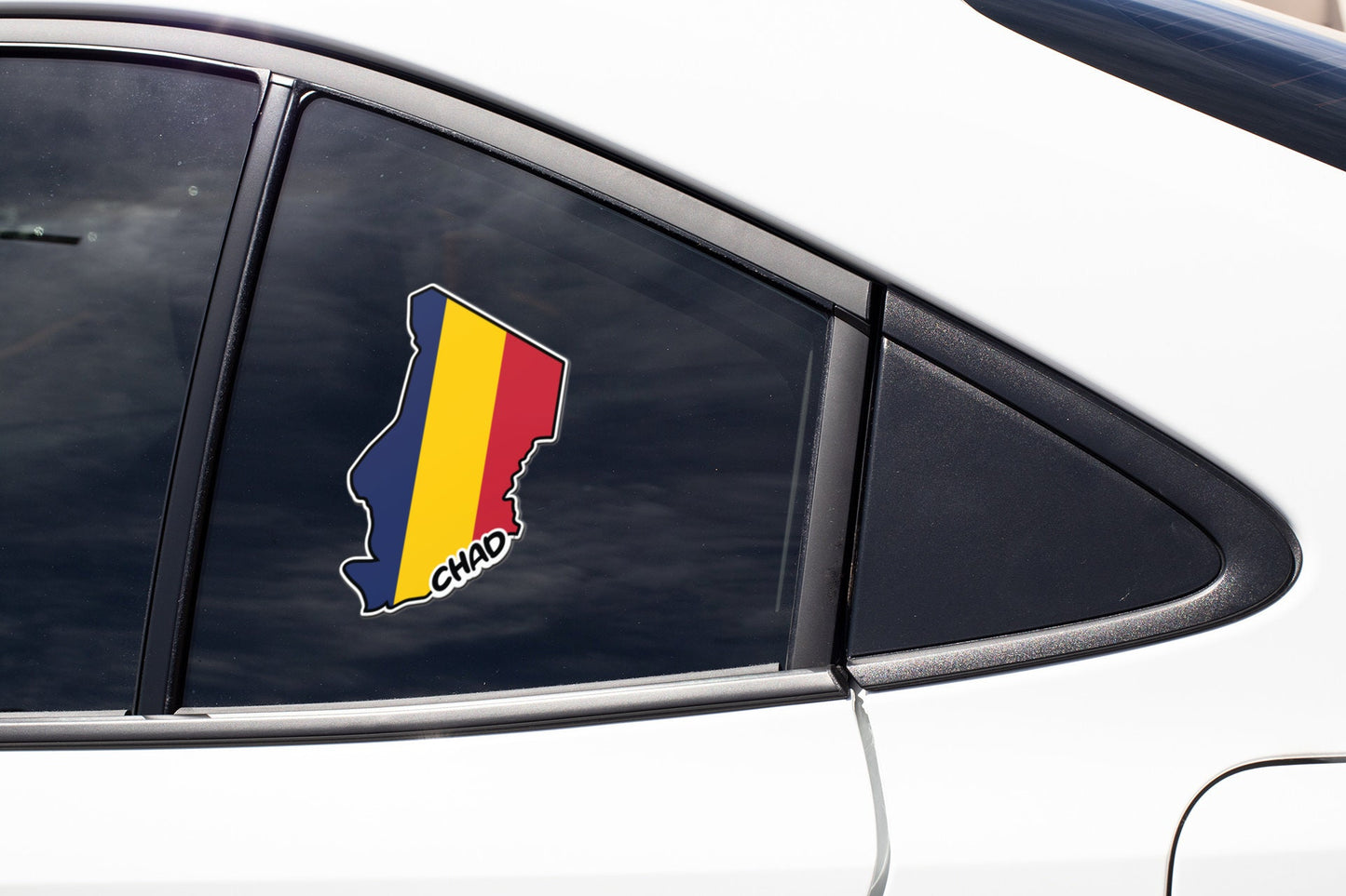 Chad Map Flag Sticker Decal