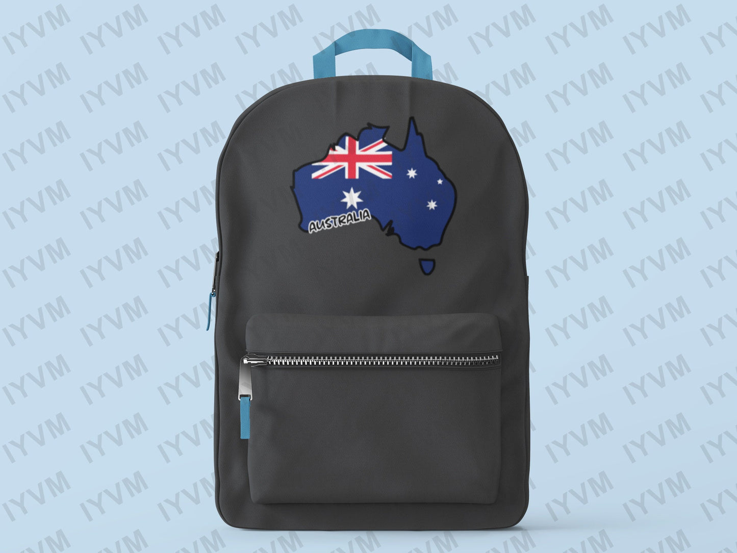 Australia Map Iron On Heat Transfer Vinyl HTV / Canberra / Australian