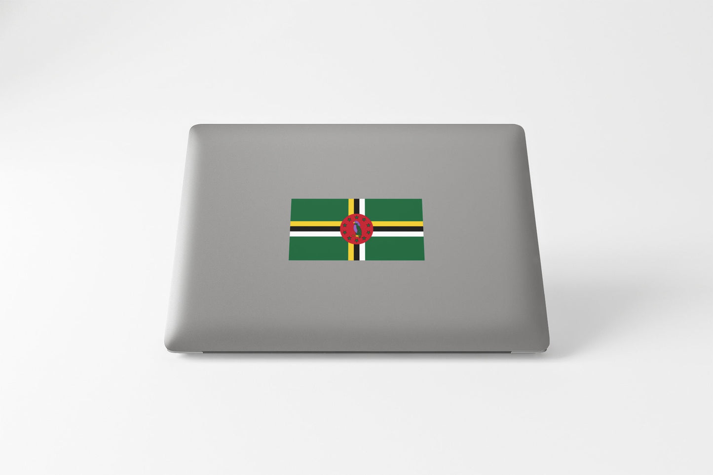 Dominica Flag Sticker Decal / Commonwealth of Dominica / Apres Bondie, C'est La Ter / Roseau