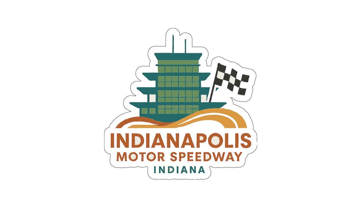 Indianapolis Motor Speedway Indiana Iron On Heat Transfer Vinyl HTV Symbolic