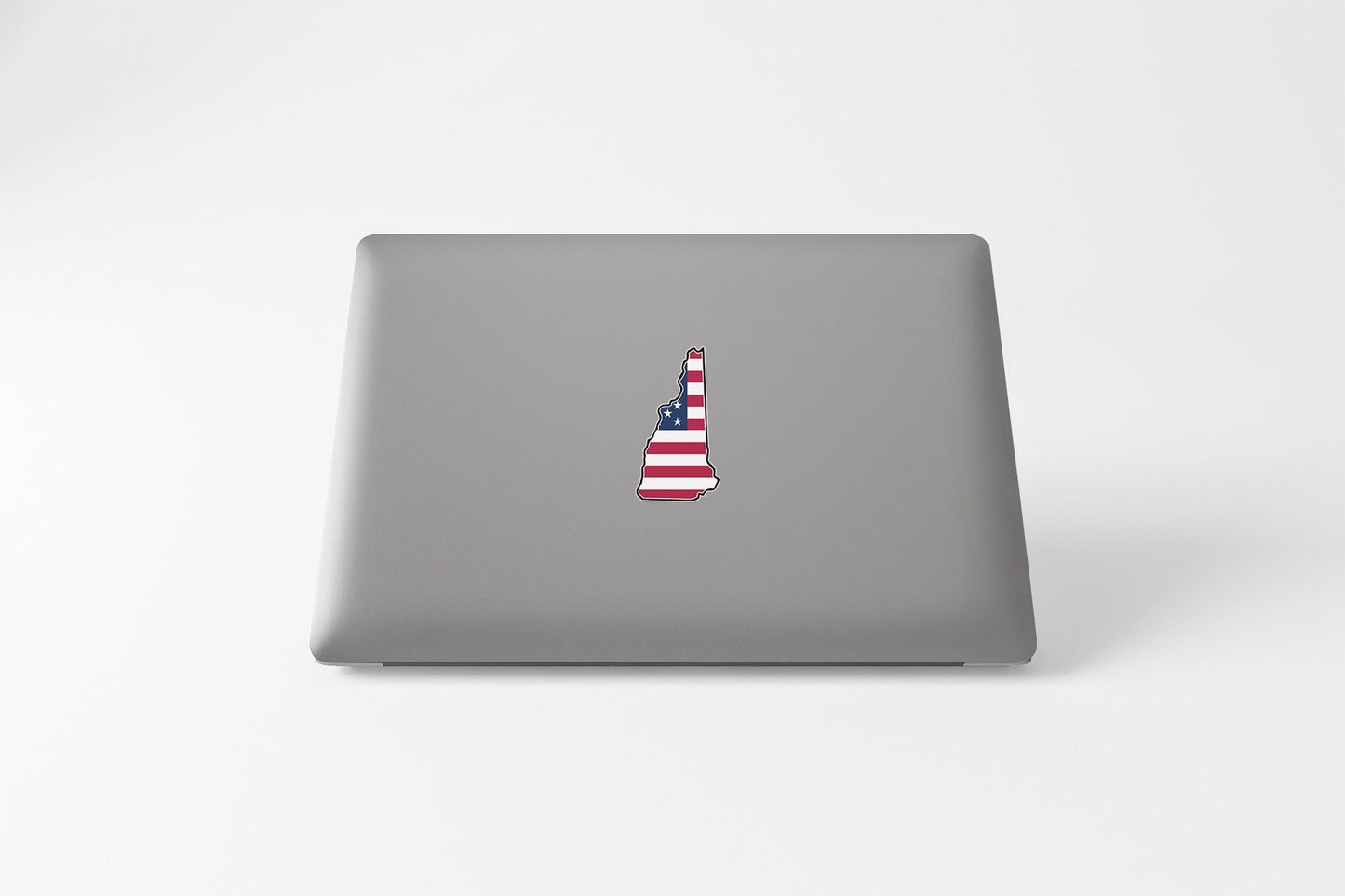 a laptop with an american flag painted on it