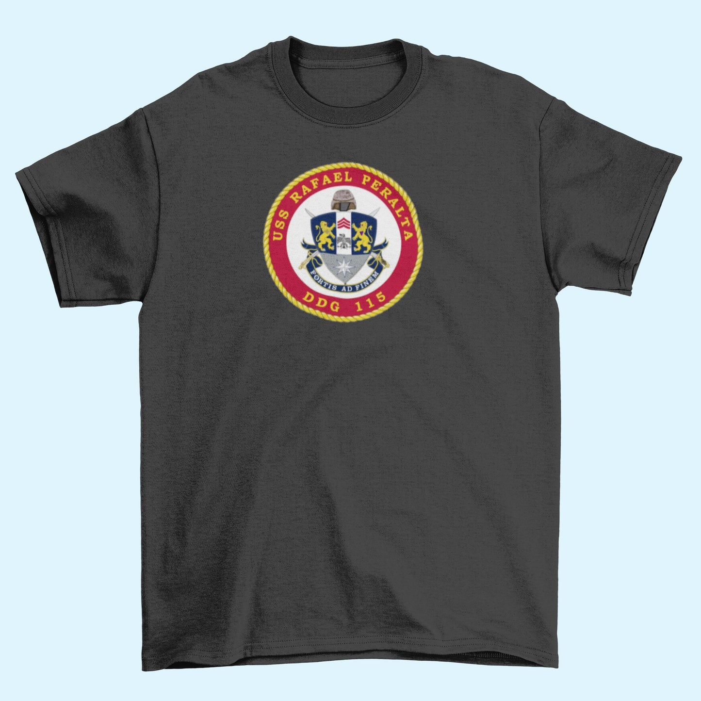 USS Rafael Peralta DDG-115 Badge Iron On Heat Transfer Vinyl HTV Arleigh Burke Class Destroyer