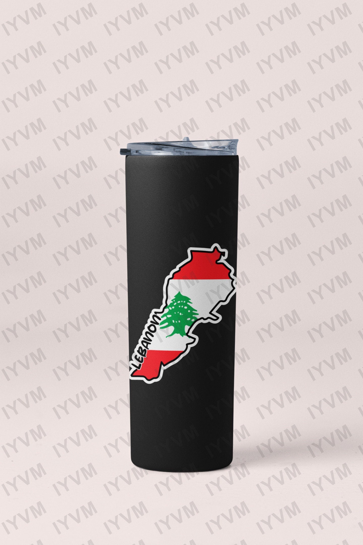 Lebanon Map Flag Sticker Decal / Republic of Lebanon / Lebanese Republic / Beirut / Lebanese