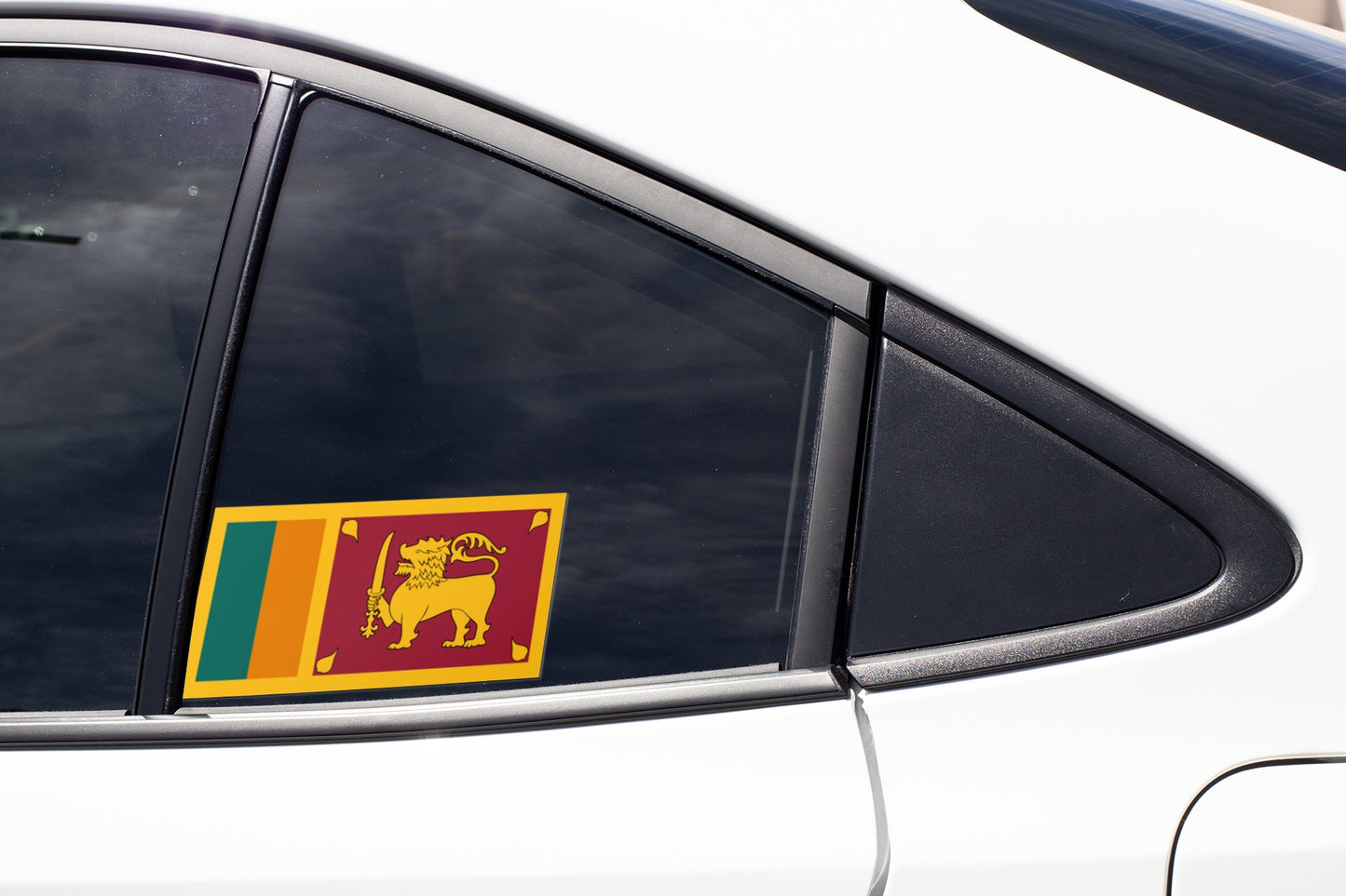 Sri Lanka Flag Sticker Decal / Democratic Socialist Republic of Sri Lanka / Ceylon / Sri Lankan