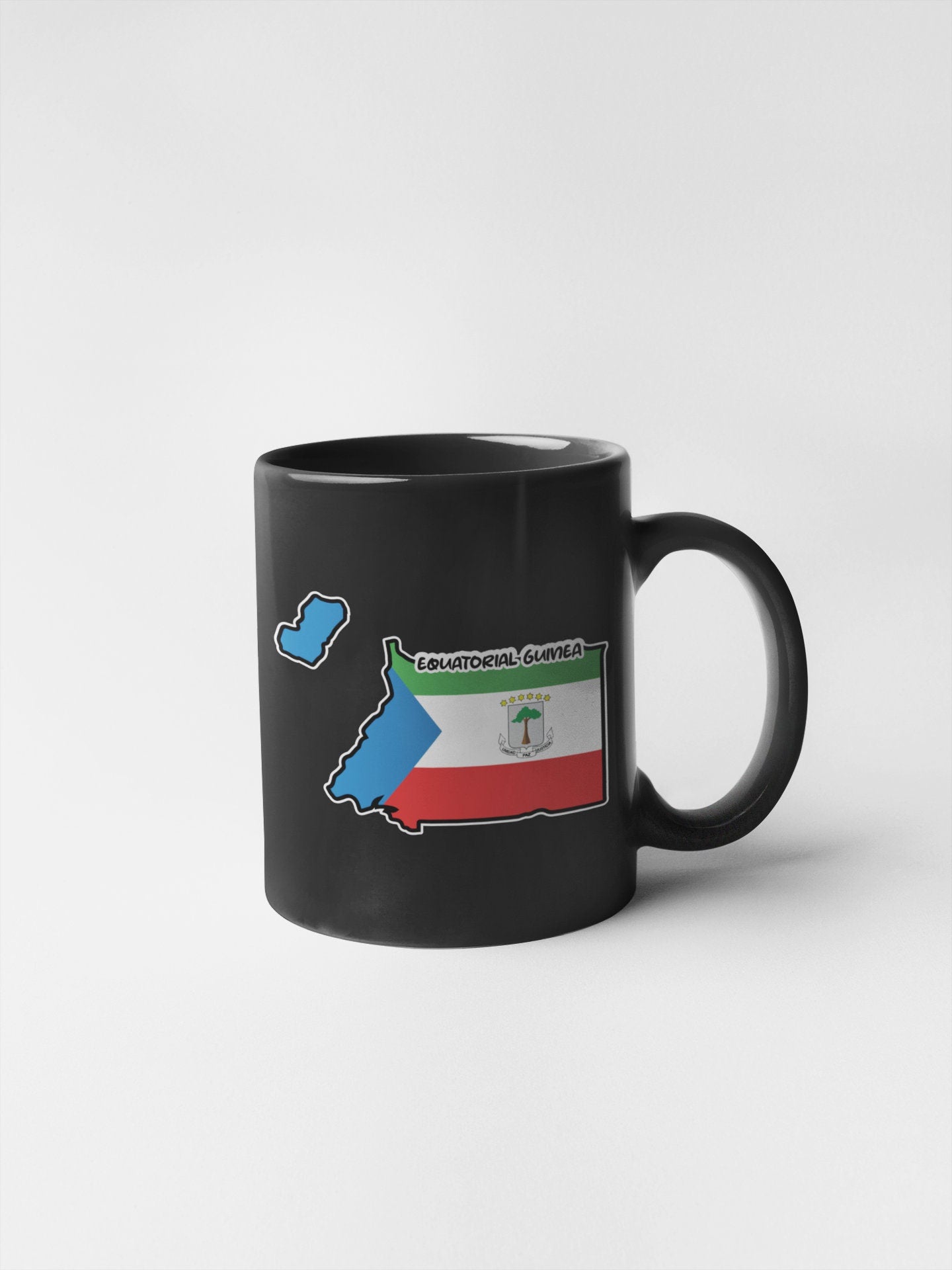 Equatorial Guinea Map Flag Sticker Decal