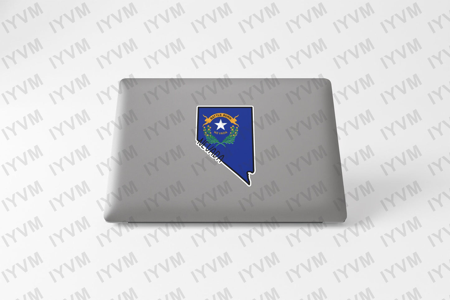 State of Nevada Map Flag Sticker Decal  USA Nevada State  Carson City  The Silver State  Battle Born State  Sagebrush State /  Casino State