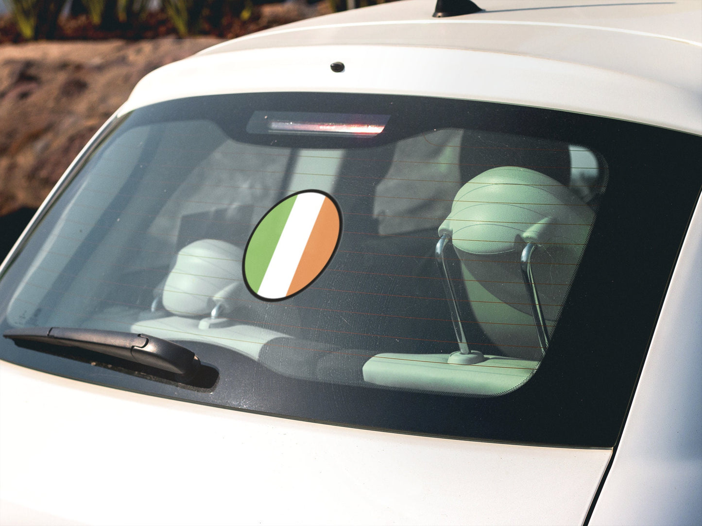 Ireland Flag Circle Sticker Decal