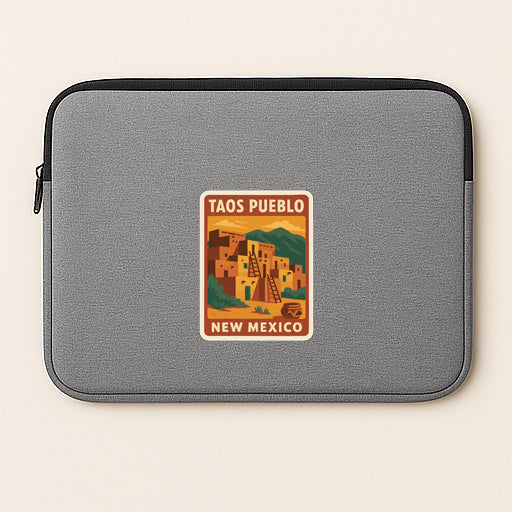 Taos Pueblo New Mexico Iron On Heat Transfer Vinyl HTV Die-Cut Symbolic Landmark