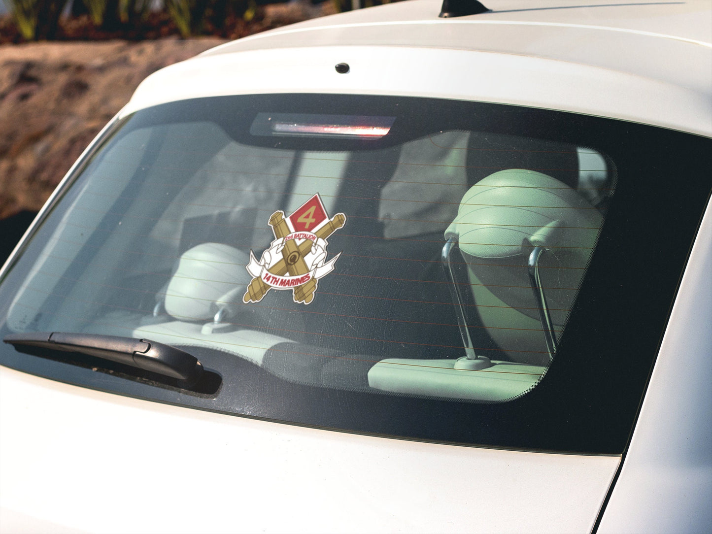US Marine Corps Badge Sticker Decal 2nd Battalion 14th Marines Peacemaker Car Sticker Bumper Sticker for Car Emblem