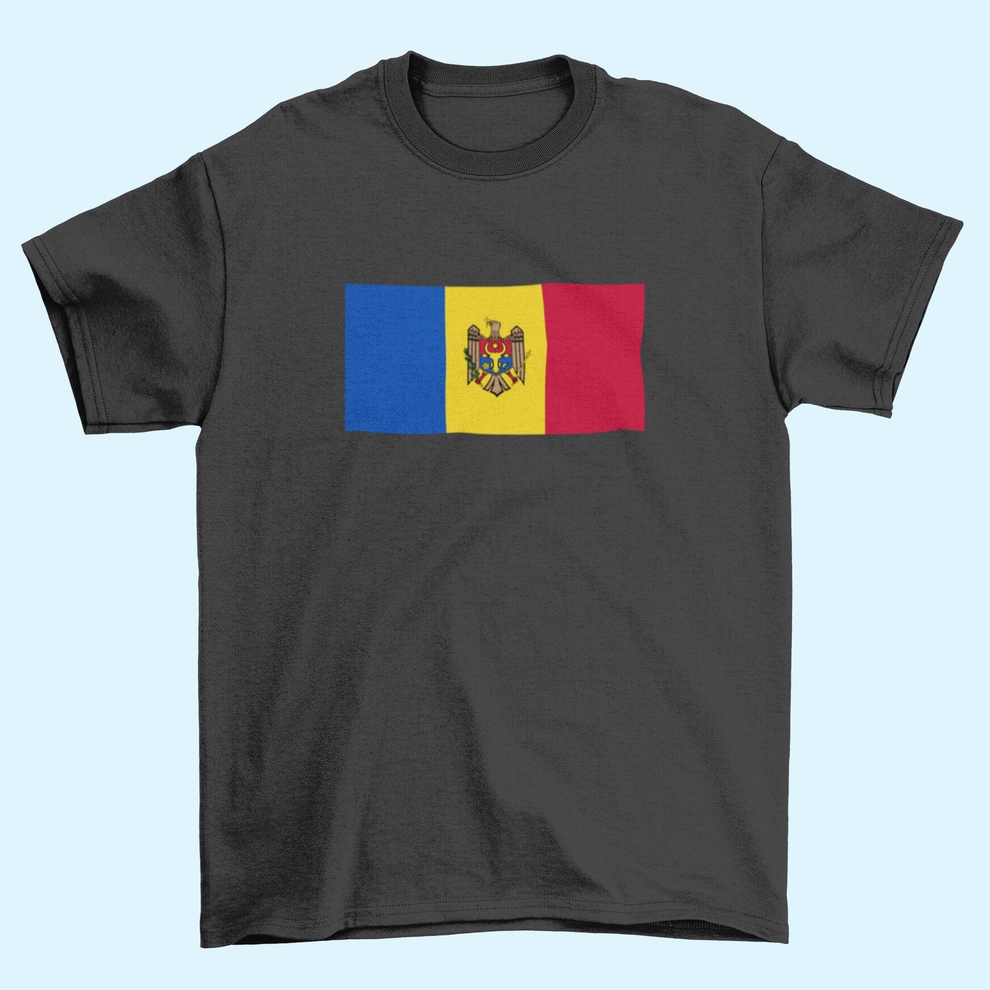 Moldova Flag Iron On Heat Transfer Vinyl HTV / Republic of Moldova / Republica Moldova / Chișinău / Moldovan