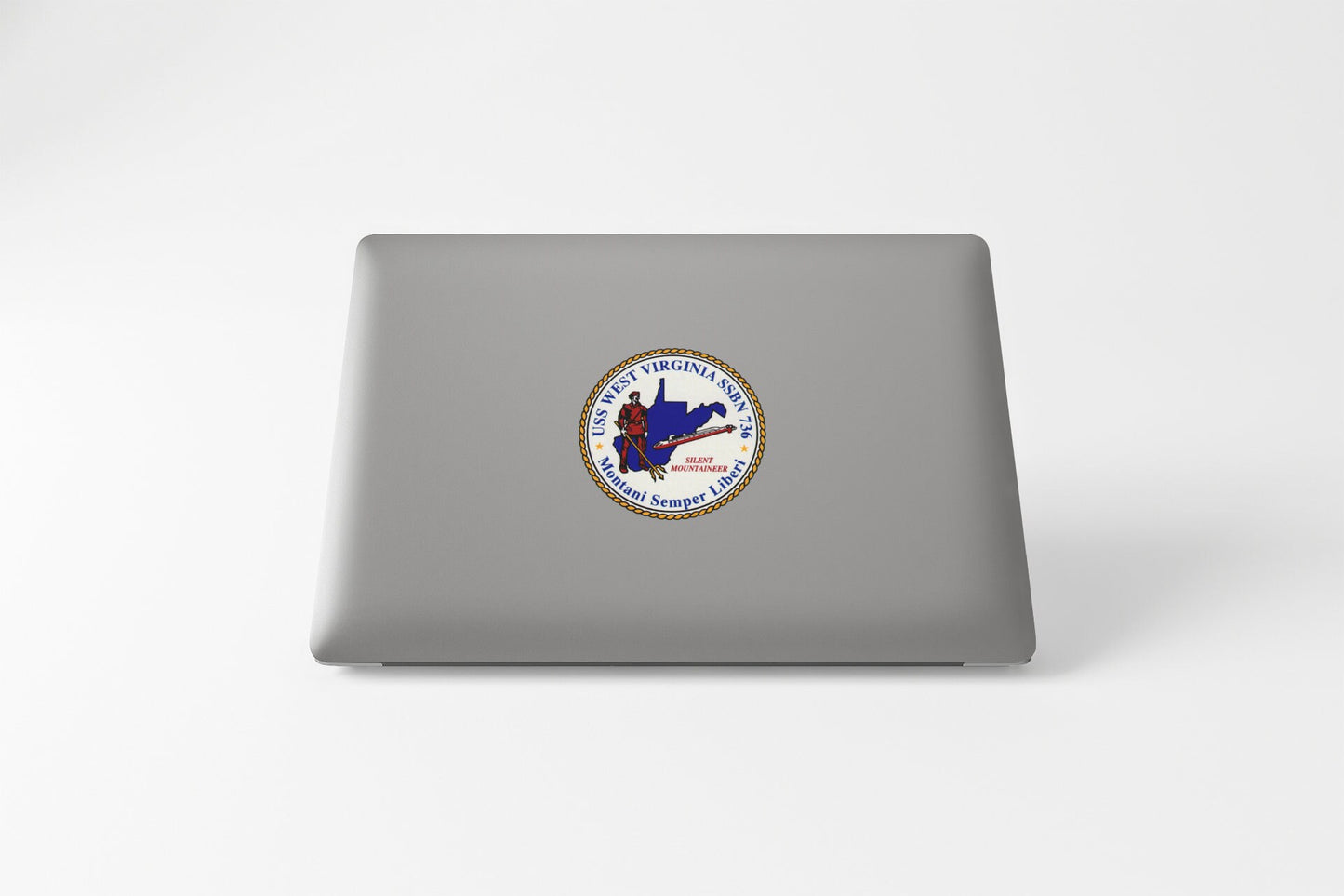 USS West Virginia SSBN-736 Badge Sticker Decal Ohio Class Ballistic missile submarine Car Sticker Bumper Sticker for Car Emblem
