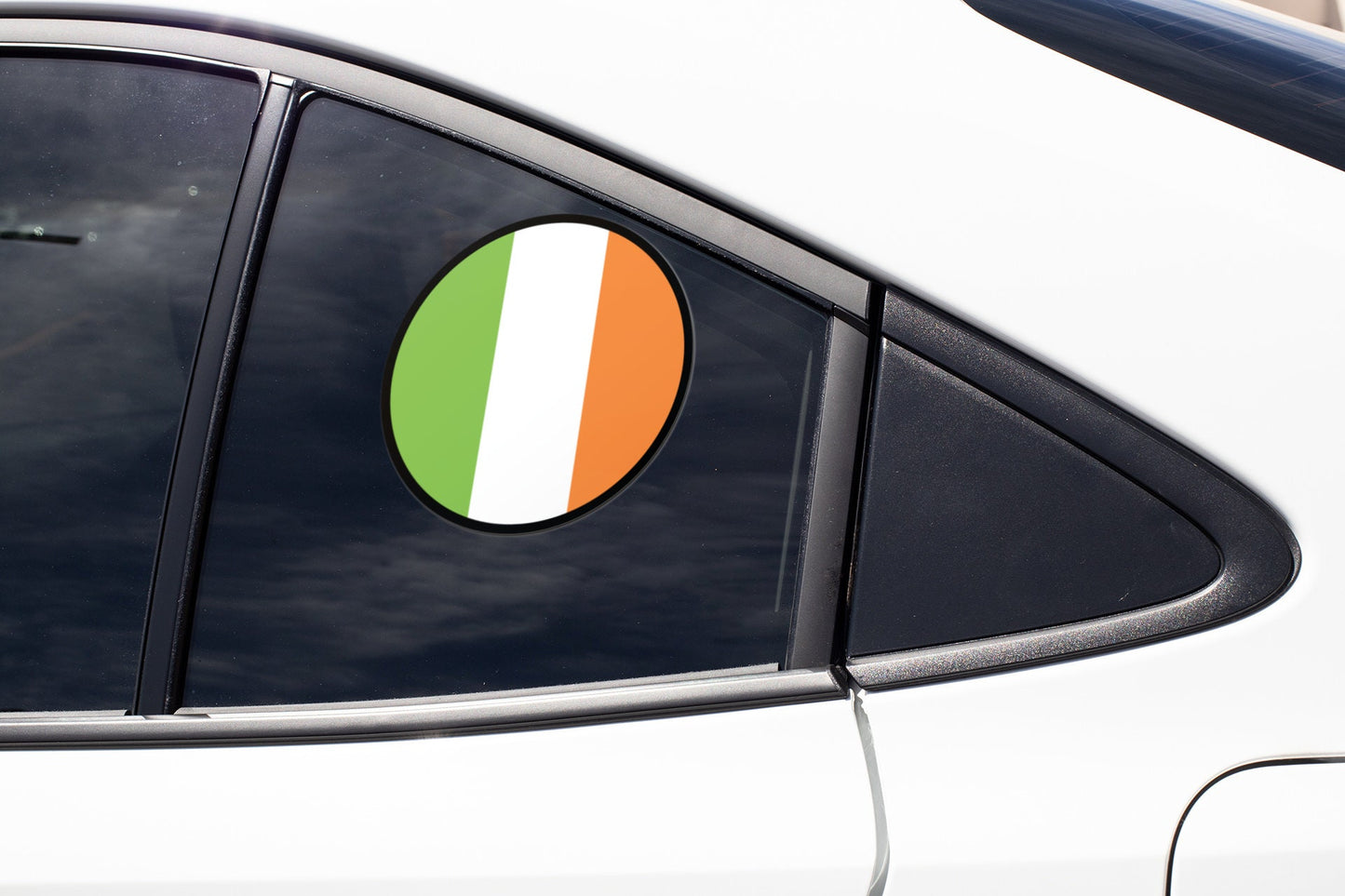 Ireland Flag Circle Sticker Decal
