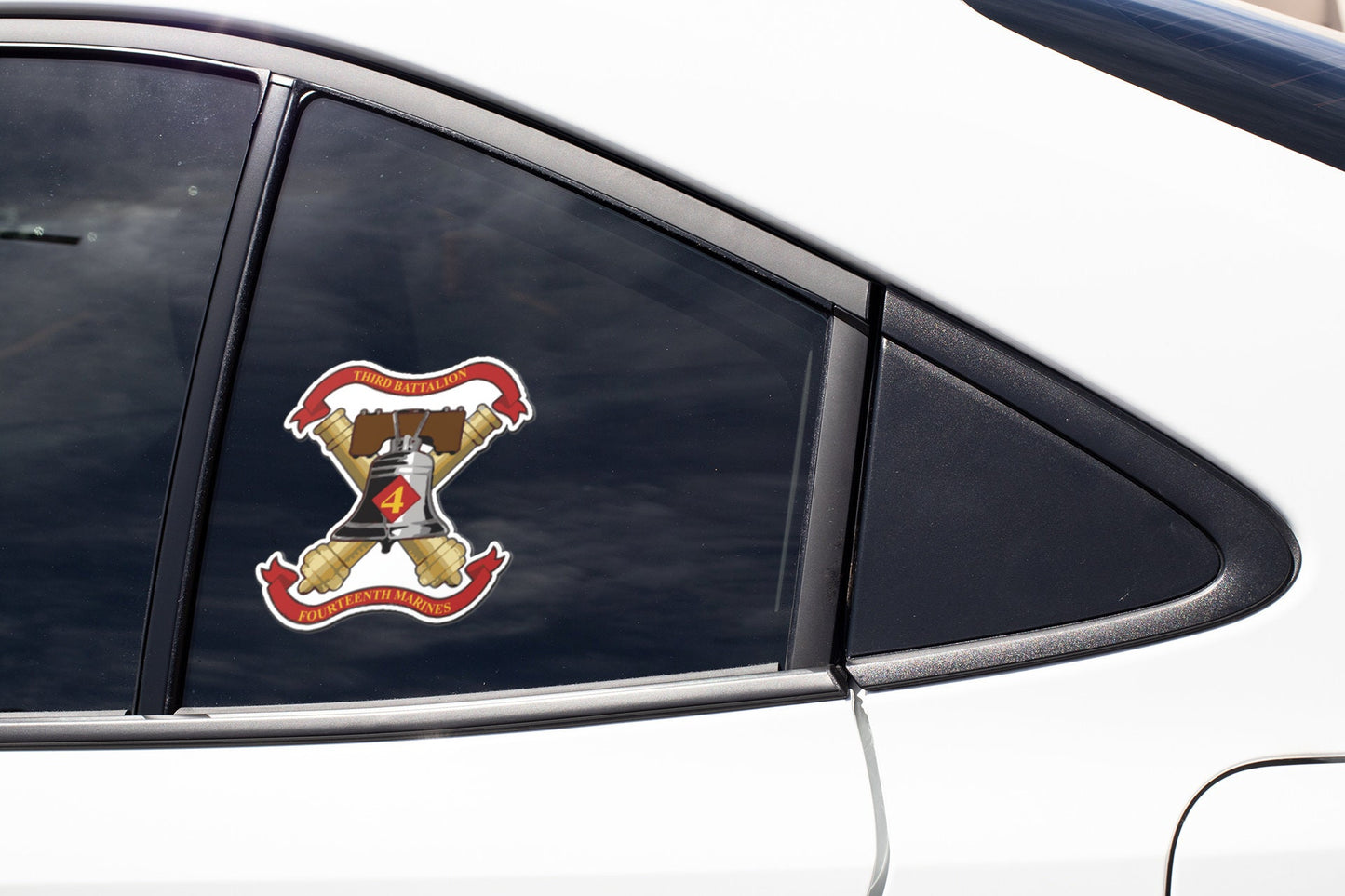US Marine Corps Badge Sticker Decal 3rd Battalion 14th Marines Liberty Car Sticker Bumper Sticker for Car Emblem