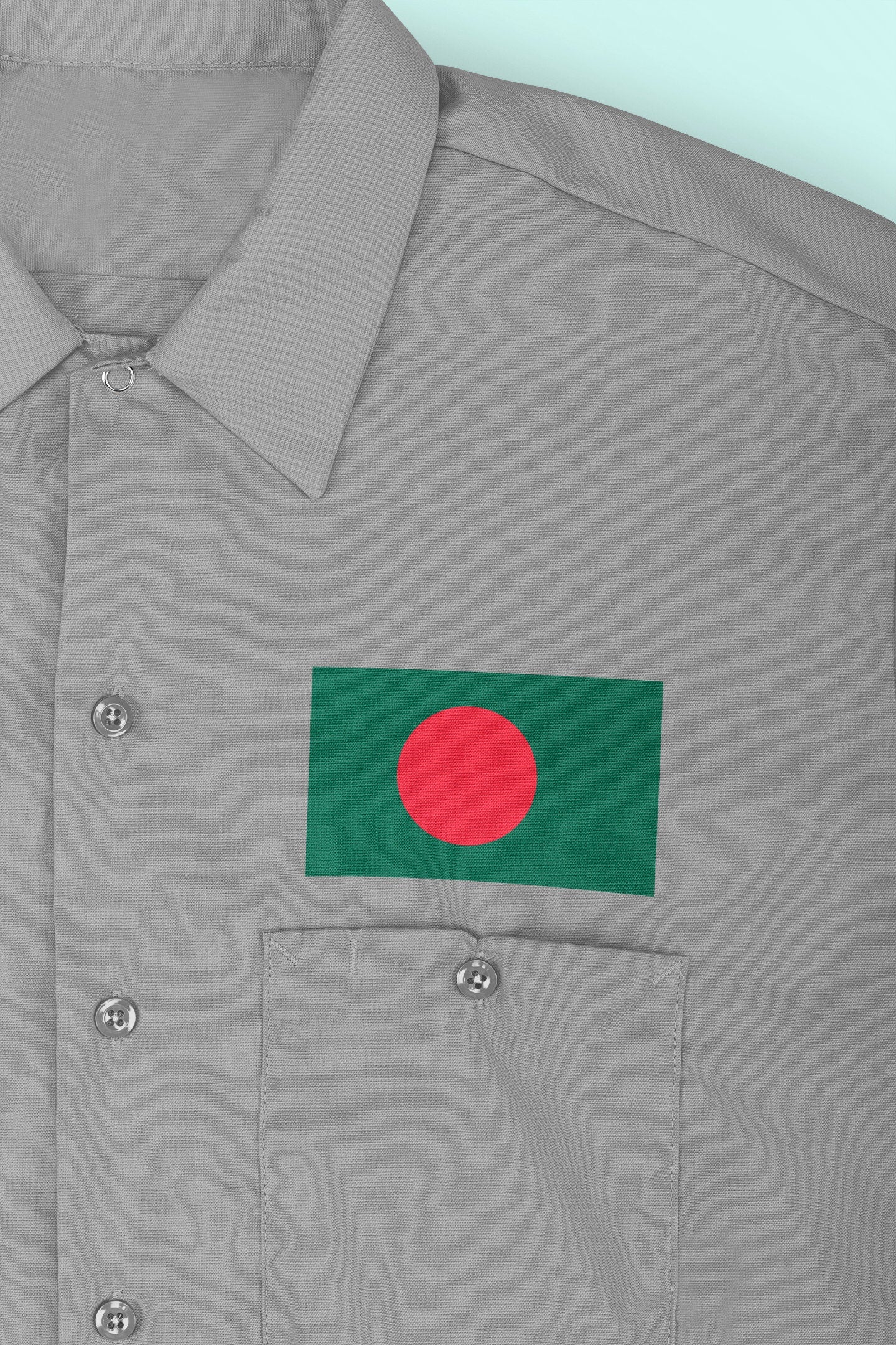 Bangladesh Flag Iron On Heat Transfer Vinyl HTV / Dhaka / Joy Bangla / the People's Republic of Bangladesh Bangladeshi