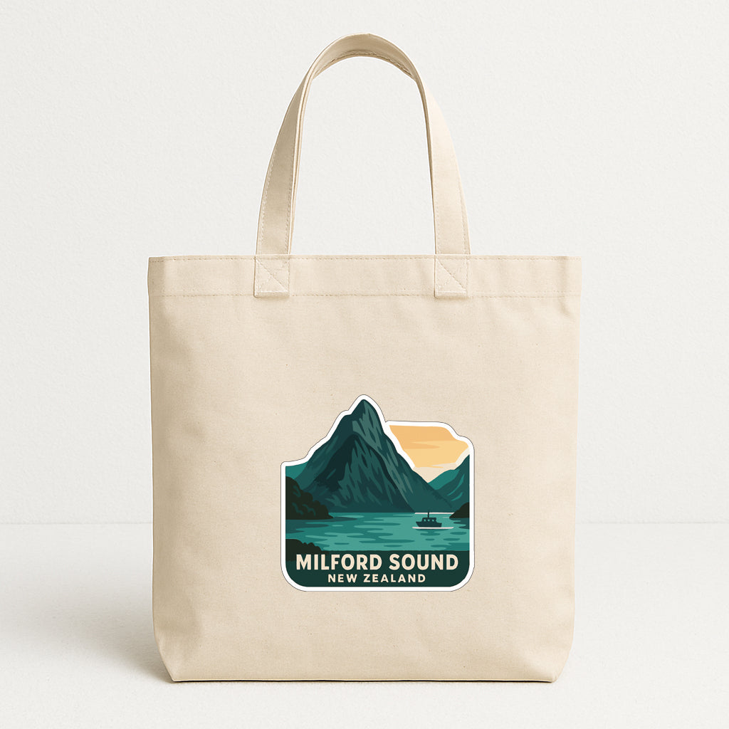Milford Sound New Zealand Iron On Heat Transfer Vinyl HTV Die-Cut Symbolic