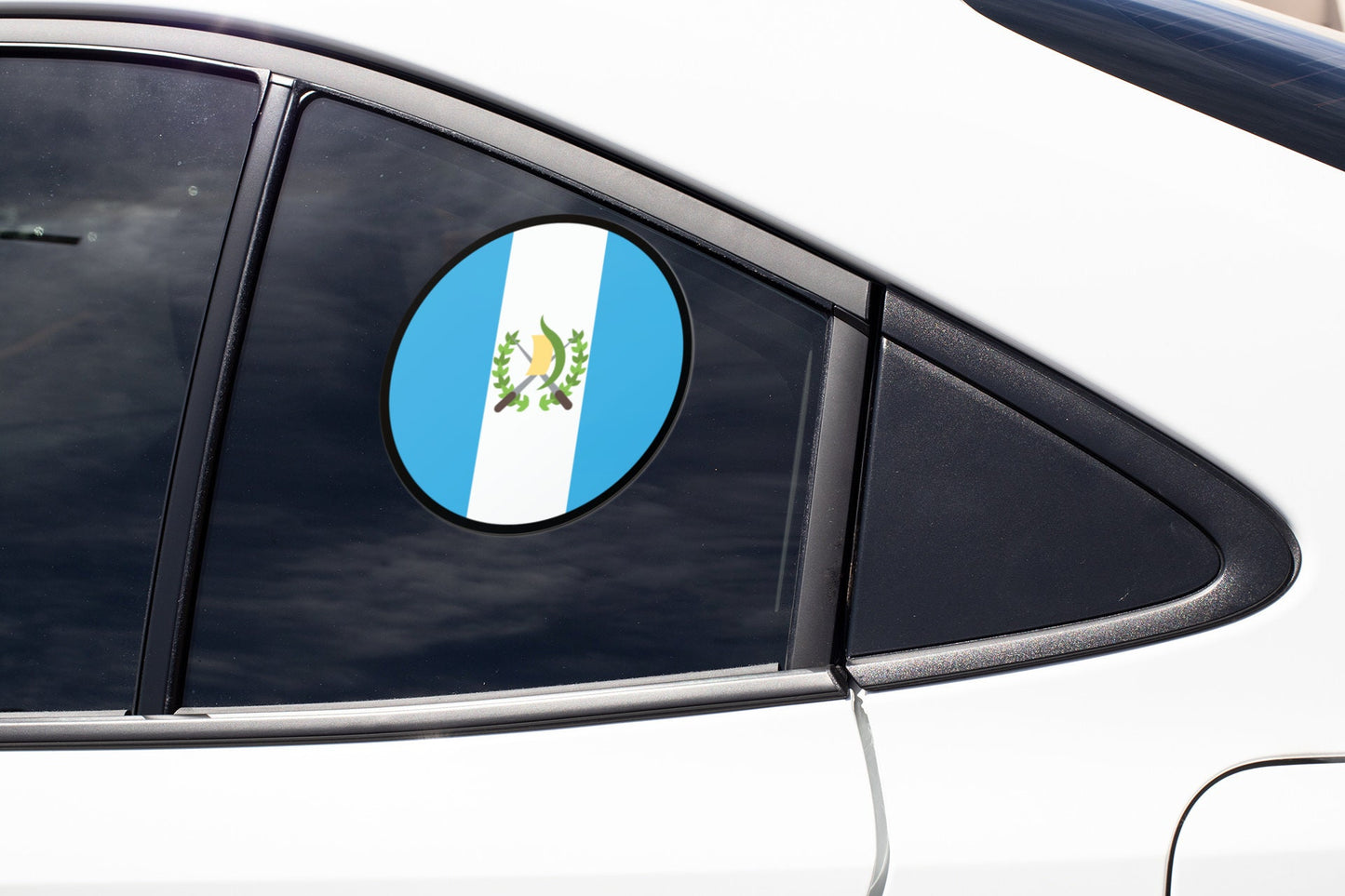 Guatemala Flag Circle Sticker Decal