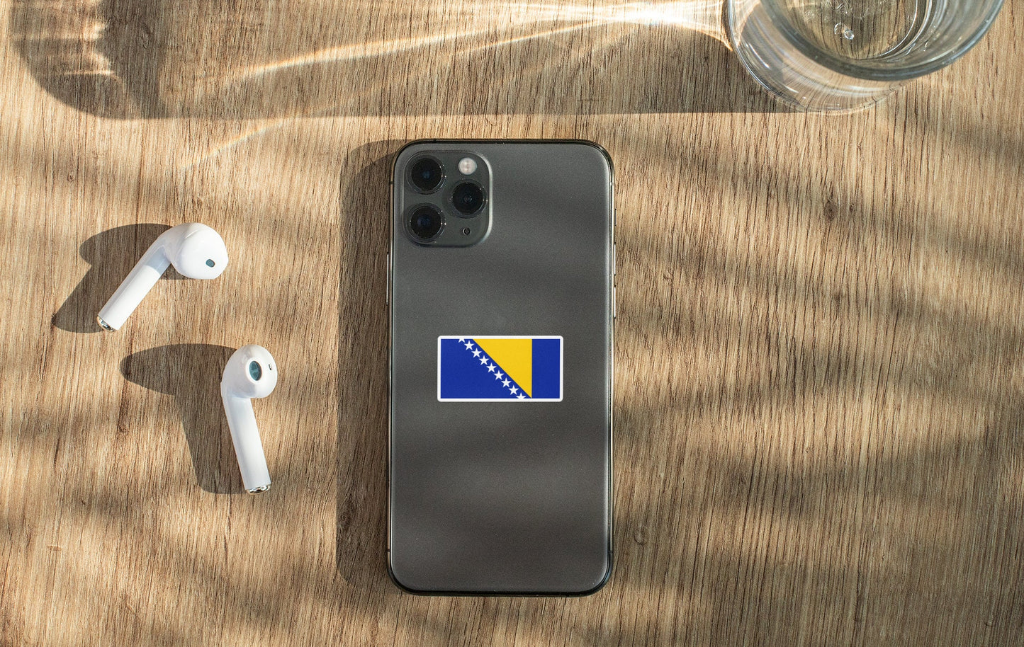 Bosnia and Herzegovina Flag Sticker Decal / Sarajevo / Bosnian / Herzegovinian / BiH / B&H / Bosnia–Herzegovina