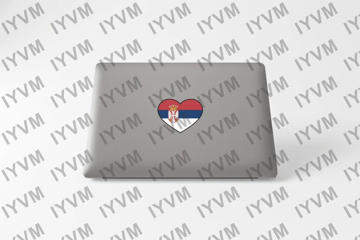 Serbia Flag Heart Sticker Decal / Republic of Serbia / Република Србија / Belgrade / Serbian /