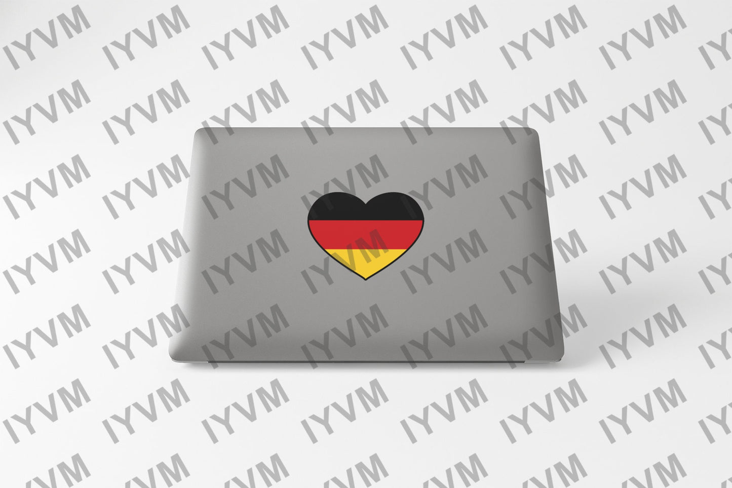 Germany Flag Heart Sticker Decal / Federal Republic of Germany / Berlin / German / Bundesrepublik Deutschland