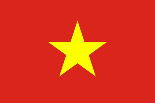 Vietnam Flag Iron On Heat Transfer Vinyl HTV / Socialist Republic of Vietnam / Hanoi / Vietnamese