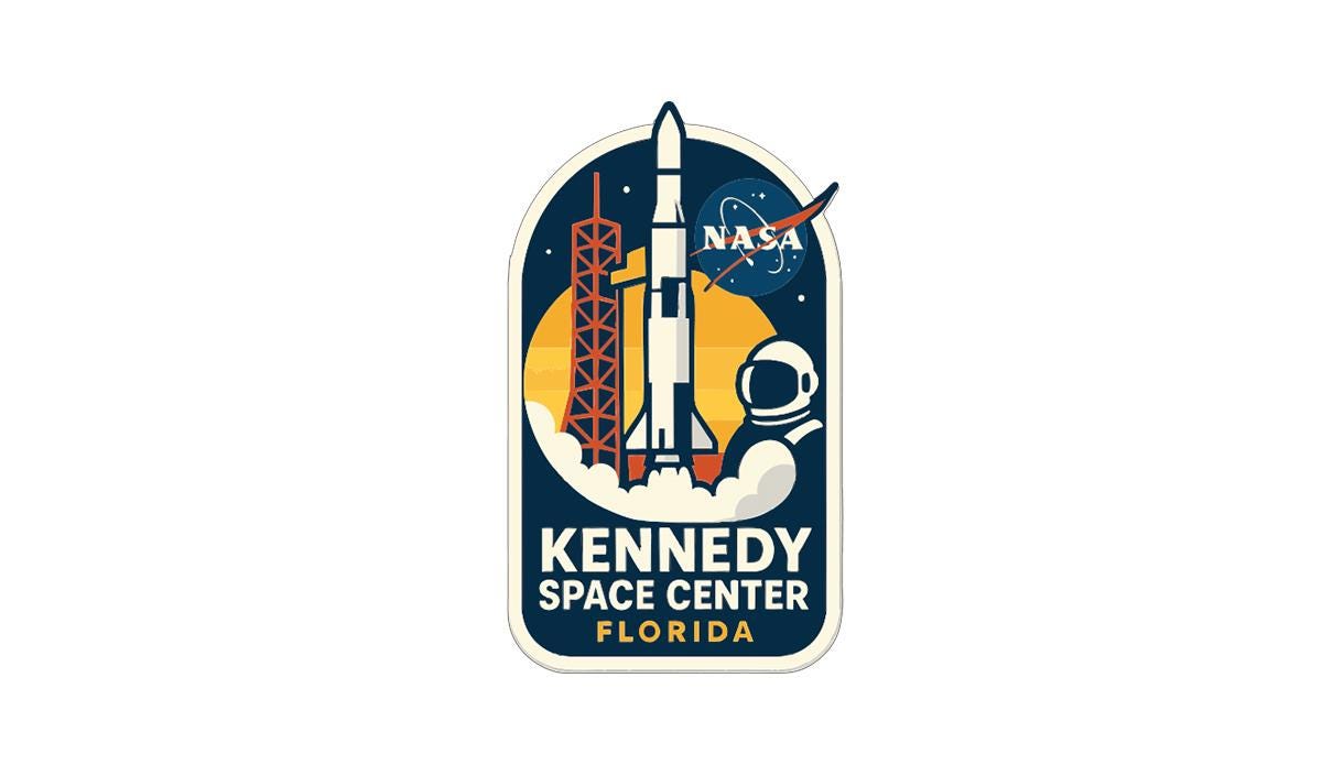 Kennedy Space Center Florida Iron On Heat Transfer Vinyl HTV Die-Cut Symbolic