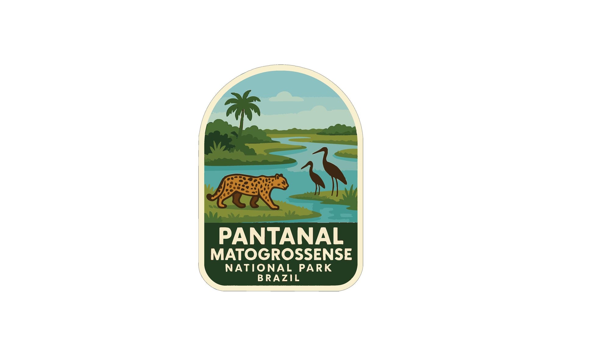 a logo for Pantanal Matagrossense National Park in Brazil.